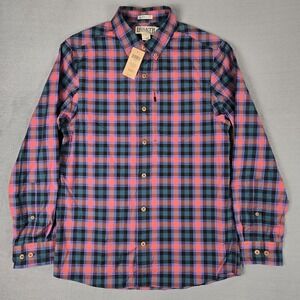 Duluth Flex Button Shirt Mens Medium Untucked Beer‎ Garden Slim Fit LS NWT